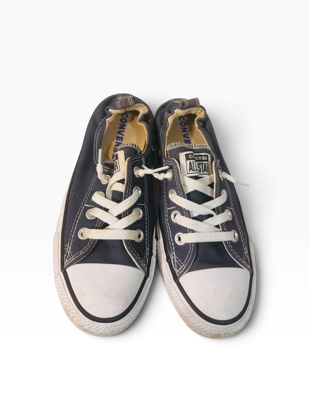 Converse Women Navy and White Low-Top Sneakers